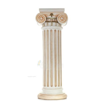 Ionic Column, 120cm alabaster column, Handmade ceramic, ancient Greece Alabaster 1 - grifon.se