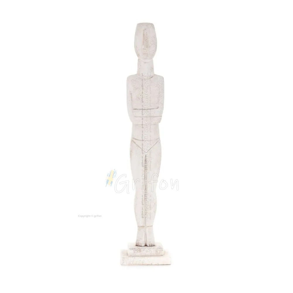 Cycladic figurine 60x10cm from Porolithos, Cycladic culture, ancient Greece Plaster, Tuff, Marmor 1 - grifon.se 
