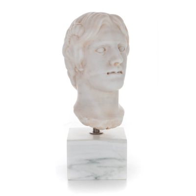 TonÃ¥ring: Ung, fri medborgare, 36 cm. Byst, byst Tillverkad av marmor, Handgjord, antikens Grekland Gyps, Porolithos, Marble 1 -