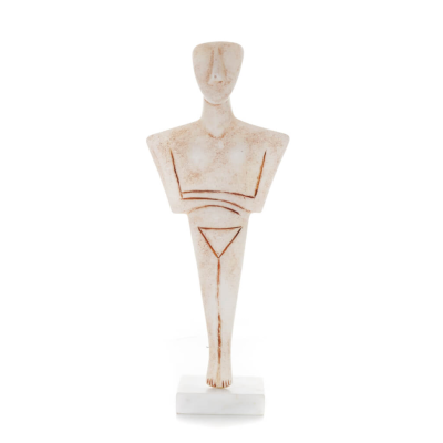 Cycladic figurine 47cm. Made of marble, Handmade, Cycladic culture, ancient Greece. Plaster, Tuff, Marmor 1 - grifon.se 