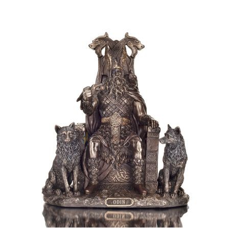 Odin: The Supreme God in Norse Mythology 22cm Veronese Electrolytic Bronze Full Body Statue Veronese 1 - grifon.se